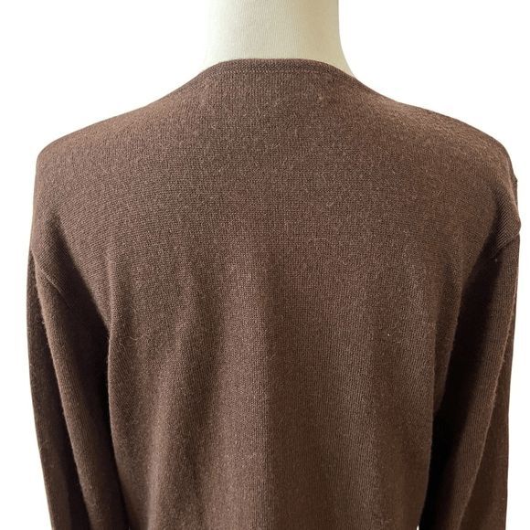 Beyond Threads Brown Alpaca Wool Button-Up Women's Cardigan- Size M - Picture 5 of 12